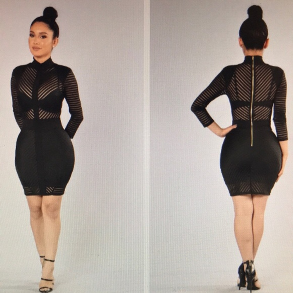 NWT. Black Sight to See Dress